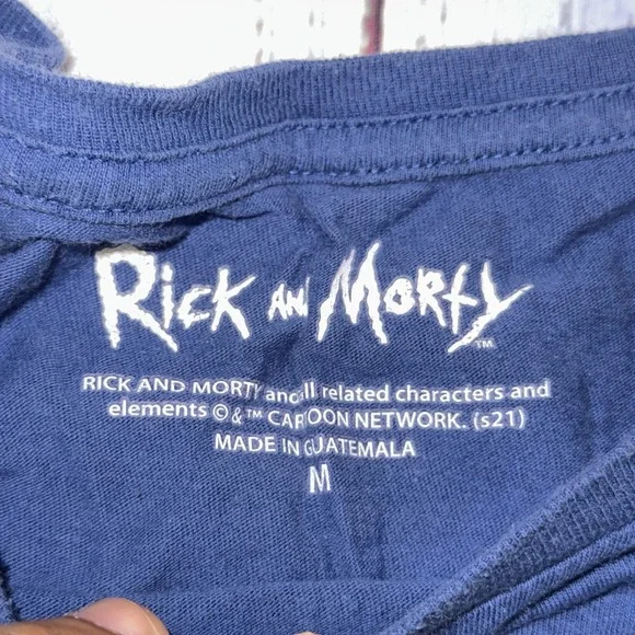 Adult Swim Rick and Morty T-Shirt Size Medium Blue - Picture 3 of 6